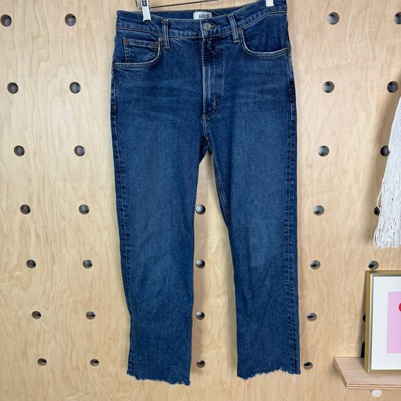 Agolde Women’s Kye Mid Rise Straight Crop in Mirage Jeans Size 27 - Picture 3 of 7